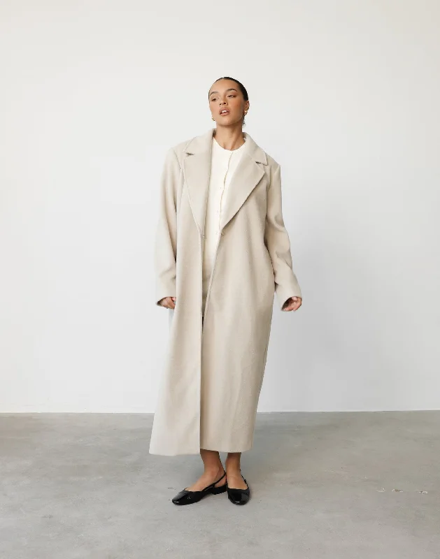 Abbey Trench Coat (Latte)