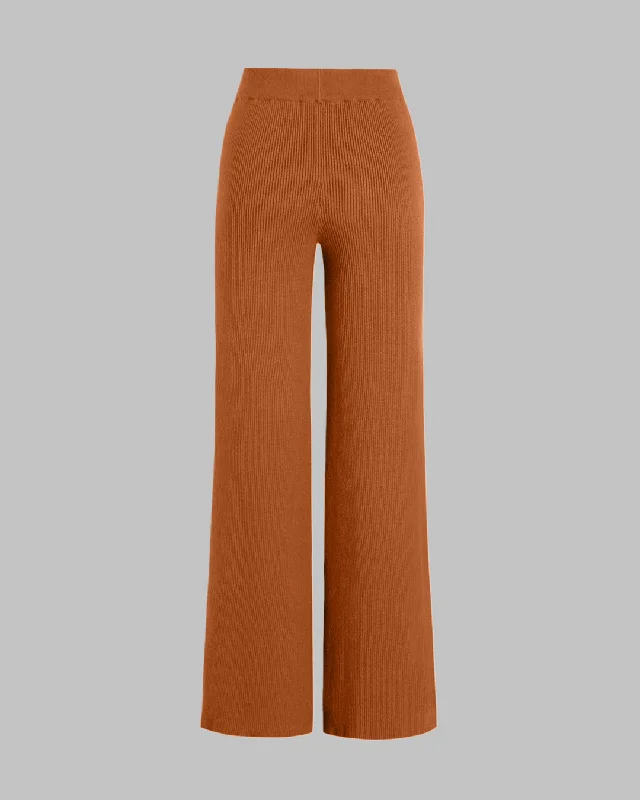 burnt-orange-summer-ribbed-top-trouser-coord-set