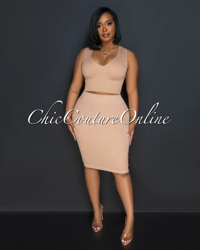 ebanks-nude-ribbed-sculpting-crop-top-skirt-set