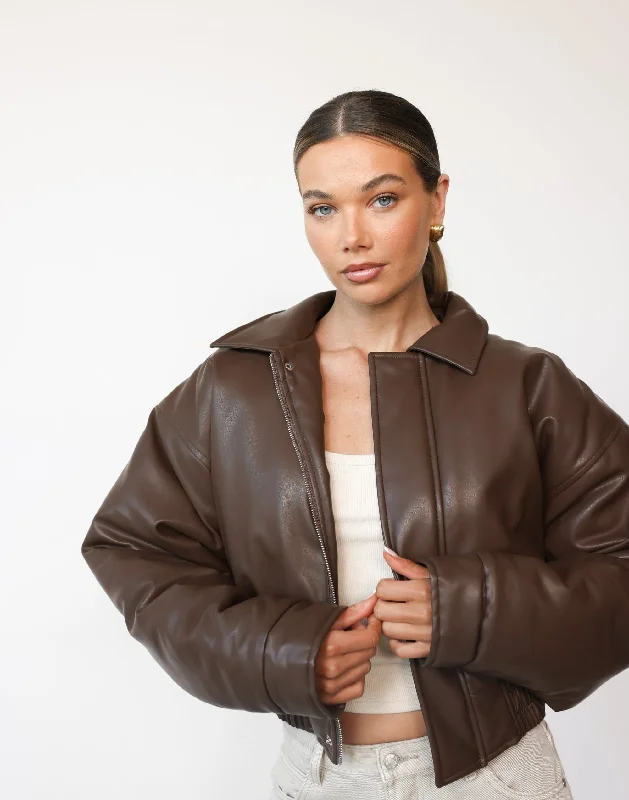 Paloma Bomber Jacket (Chocolate)