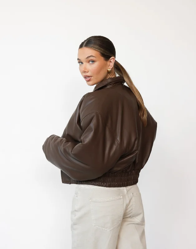 Paloma Bomber Jacket (Chocolate)