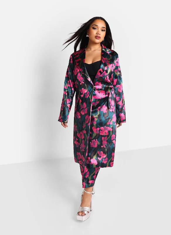 venus-floral-print-satin-longline-blazer