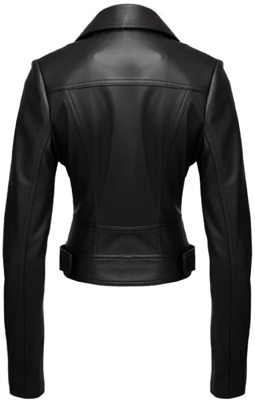 Women Black Designer Leather Jacket