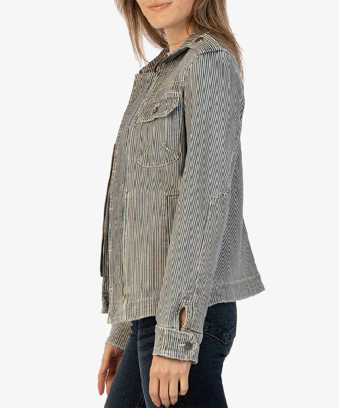 Amanda Boxy Jacket with Short Cuff (Comfortable)