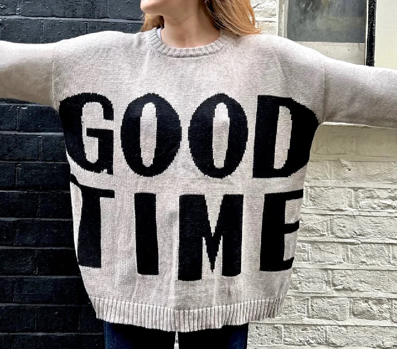 Good Times Oversized Cotton Sweater