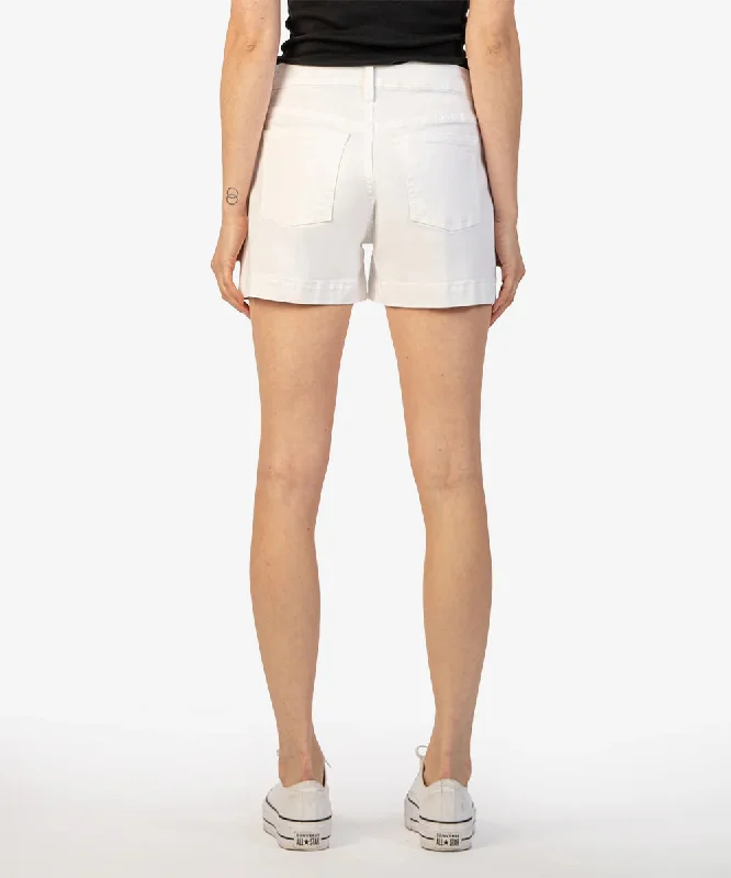 Jane High Rise Short with Chop Pockets (Optic White)