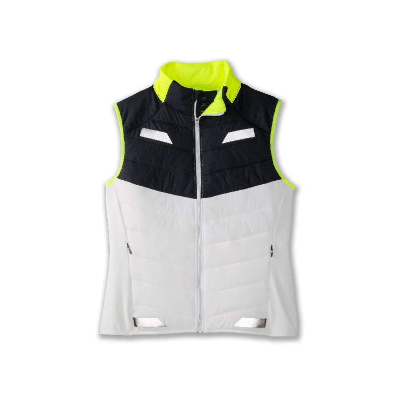 Run Visible Insulated Vest | White/Asphalt/Nightlife