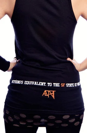 State of Mind (Women's Black/Orange Tank)