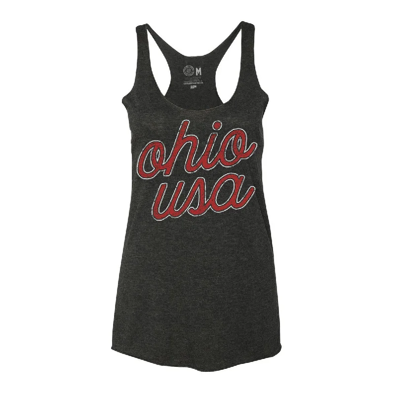 VINTAGE OHIO USA WOMEN'S RACERBACK TANK