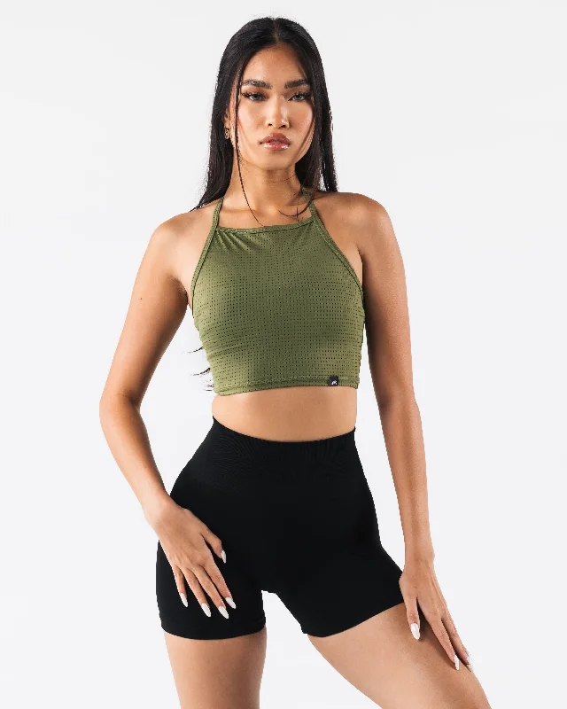 Margo Mesh Tank - Agave