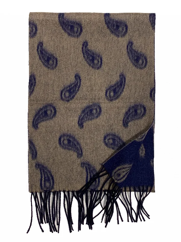 Hemley - Foulard paisley de laine et cachemire