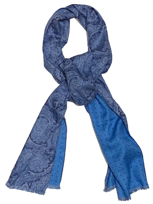 Hemley - Foulard paisley de soie réversible