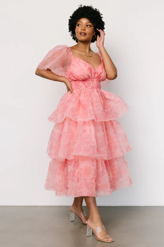 Antoinette Tulle Tiered Dress | Rose Floral