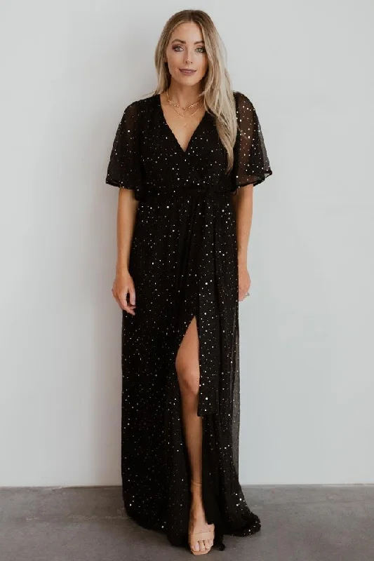 Grace Sparkle Gown | Black