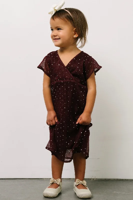 Toddler Grace Sparkle Gown | Mulberry