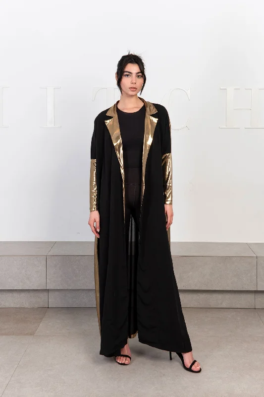 Black And Gold Maxi Kaftan - Mayalicious