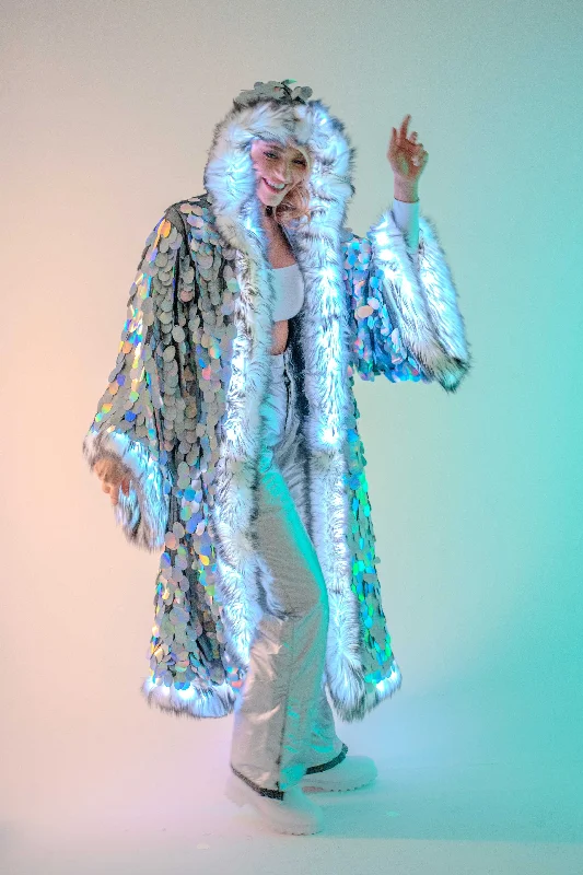 LED Big Bling Sequin Kimono in 