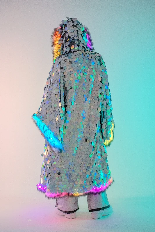 LED Big Bling Sequin Kimono in 