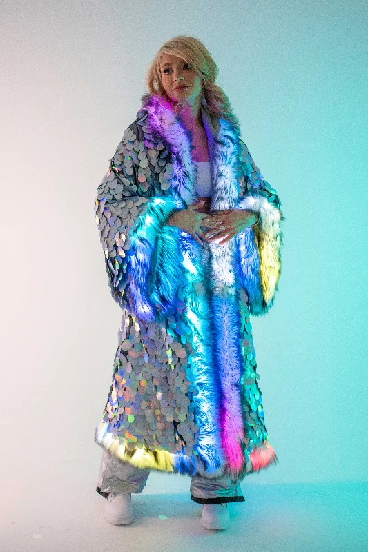 LED Big Bling Sequin Kimono in 