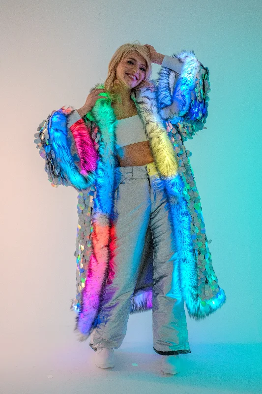 LED Big Bling Sequin Kimono in 