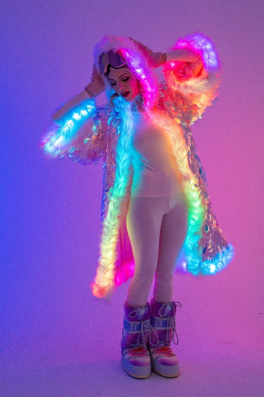 LED Big Bling Sequin Kimono in 