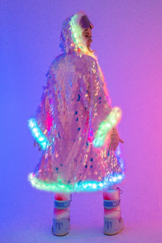 LED Big Bling Sequin Kimono in 