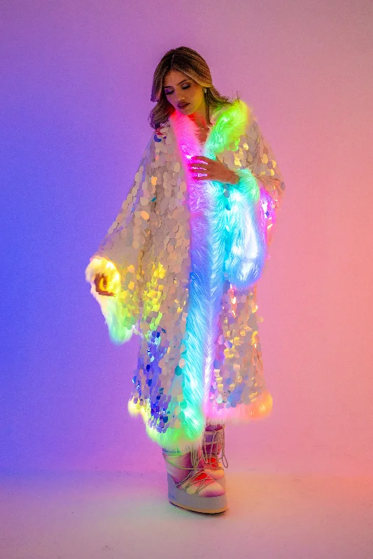 LED Big Bling Sequin Kimono in 