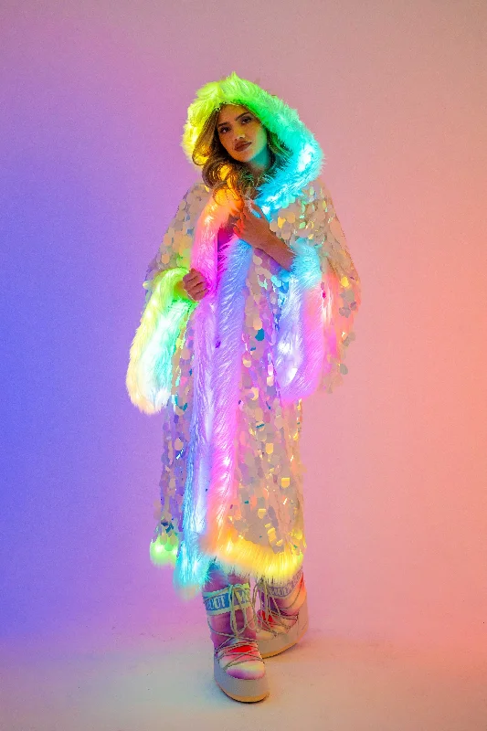 LED Big Bling Sequin Kimono in 