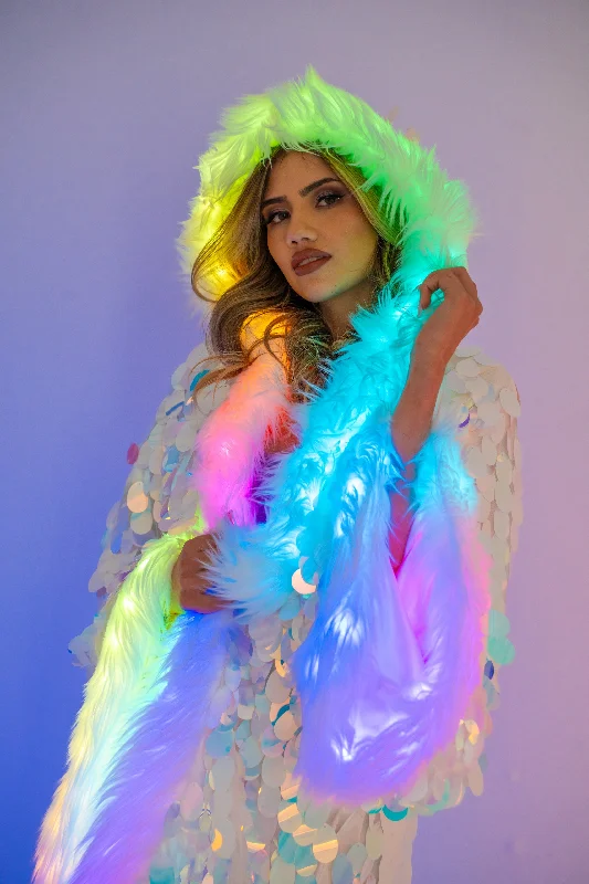 LED Big Bling Sequin Kimono in 