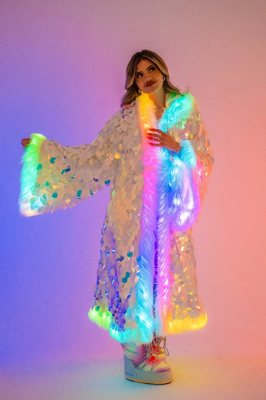 LED Big Bling Sequin Kimono in 