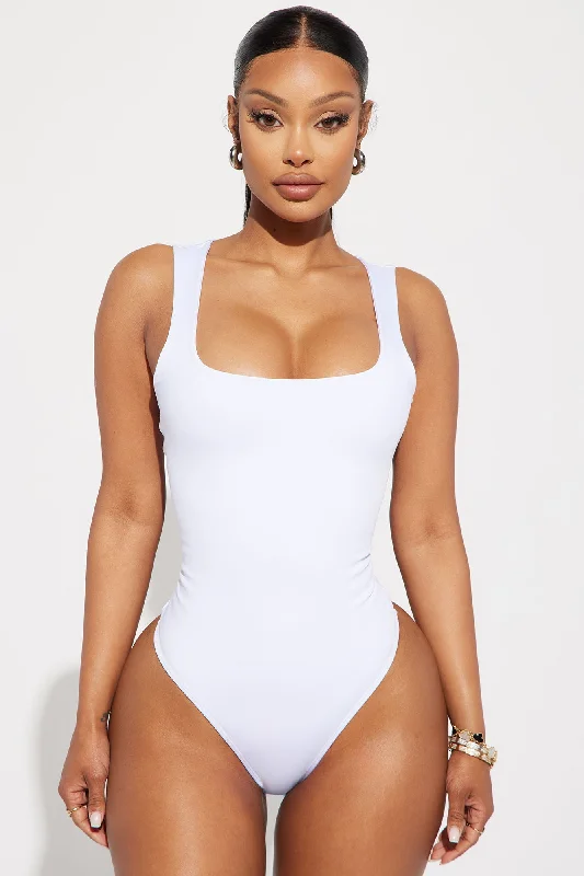 Adriana Smooth Fit Bodysuit - White