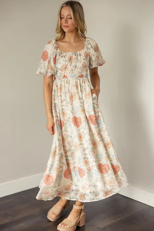 Amy Organza Floral Dress