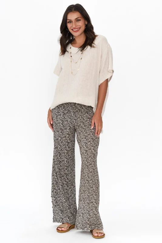 angelica-brown-abstract-cotton-shirred-pants