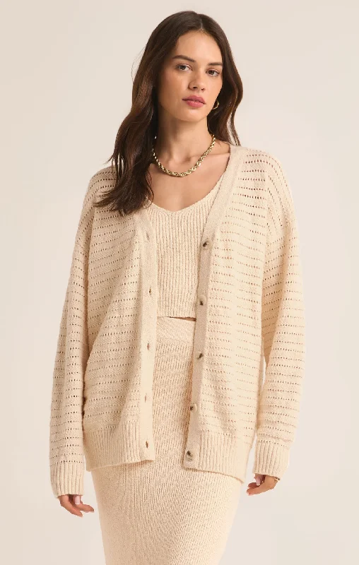 Arcadia Pointelle Cardigan