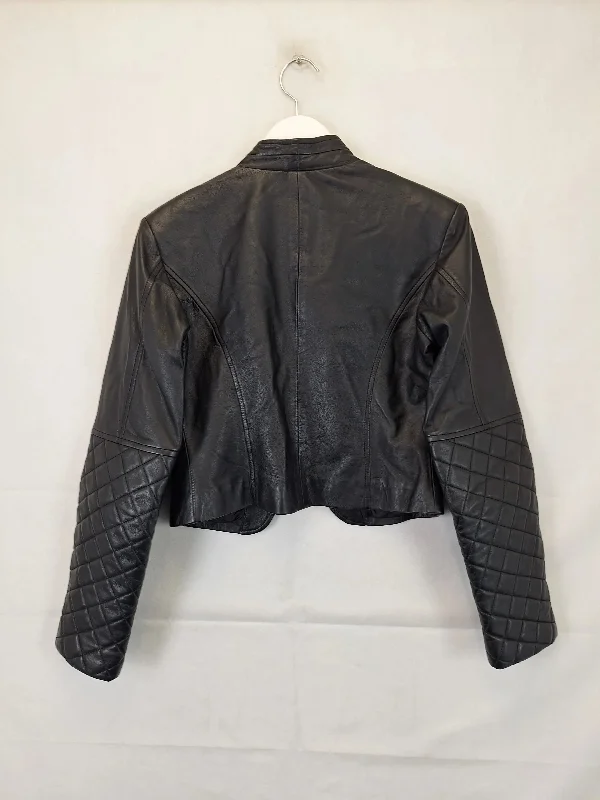 assorted-brands-edgy-quilted-sleeve-leather-jacket-size-12-b019-467-ba