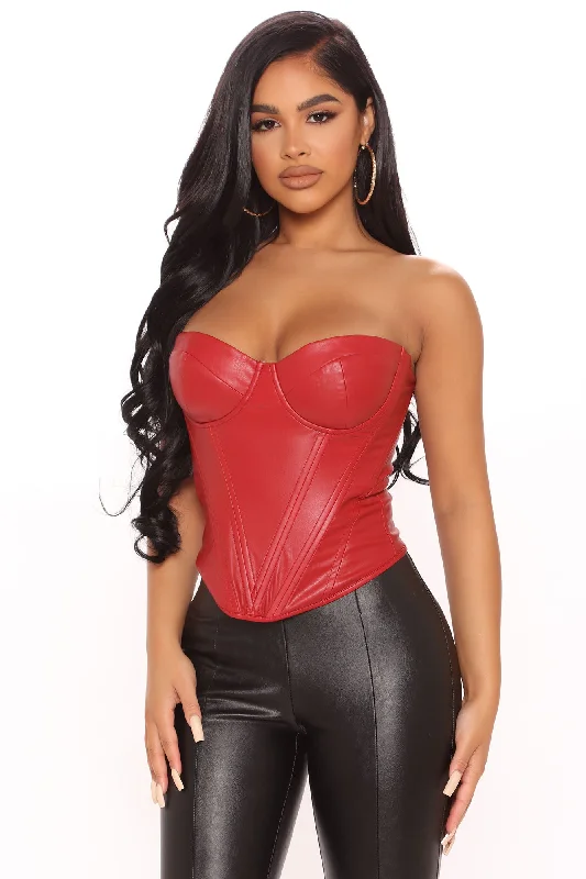 bae-for-tonight-faux-leather-corset-top-wine