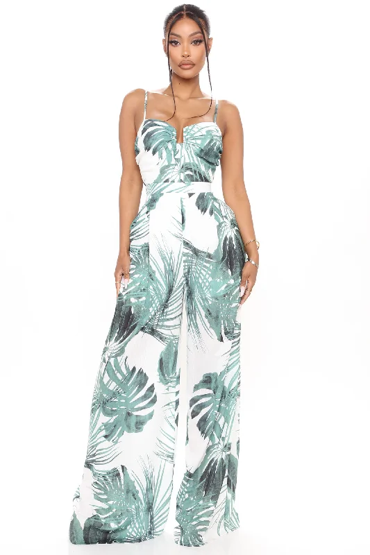 Barbados Babe Jumpsuit - Green/combo