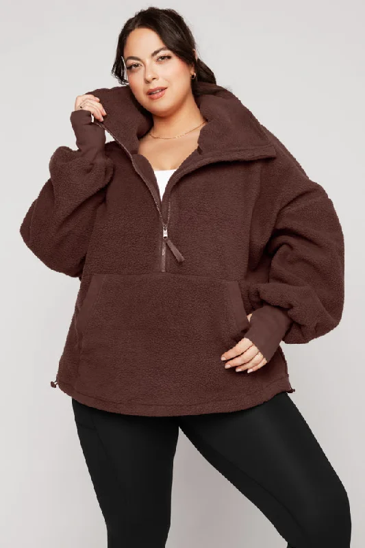 big-hug-fleece-half-zip-sweater-chocolate