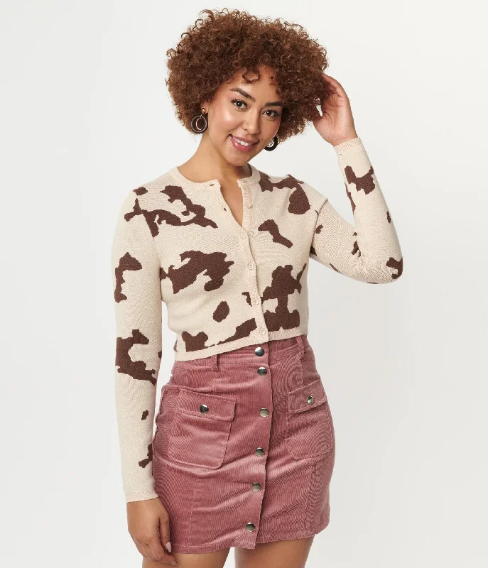 brown-cow-print-crop-cardigan