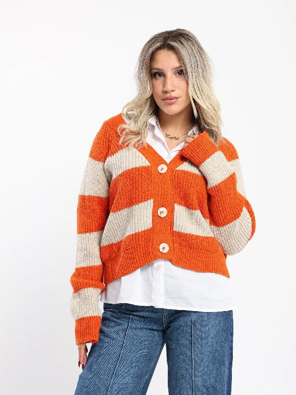 Cardigan - Color Block