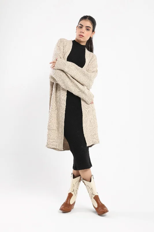 Cardigan - Long Length - With Pockets