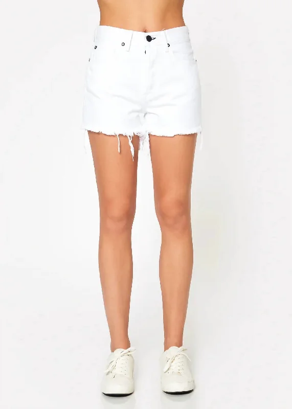 Classic Denim Short In White