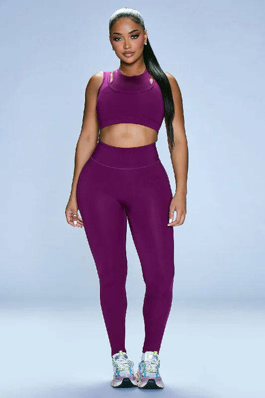 Claudia Elevate Active Legging - Plum