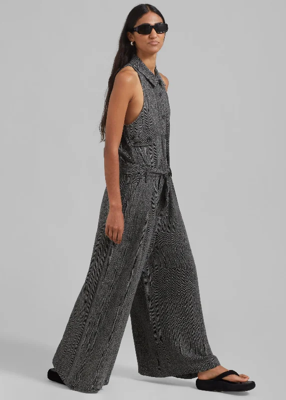 clayton-halter-jumpsuit-black-melange