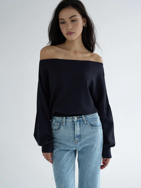 cold-shoulder-bishop-sleeve-sweater