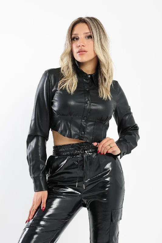 Corset Leather Shirt