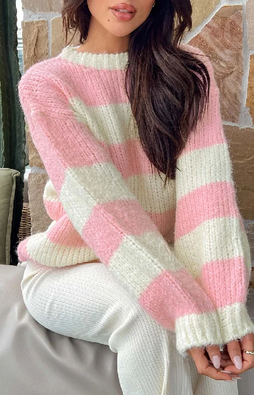 cotton-candy-pink-stripe-knit-jumper