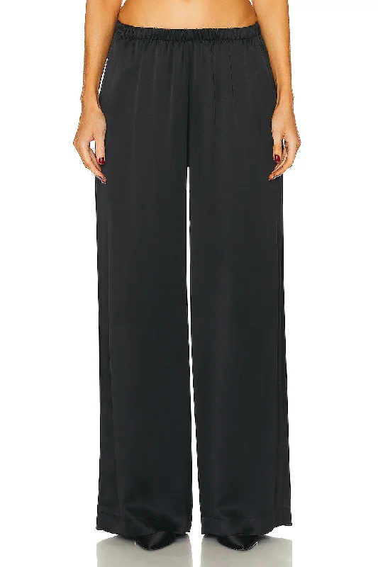 Eddie Low Rise Silk Pant