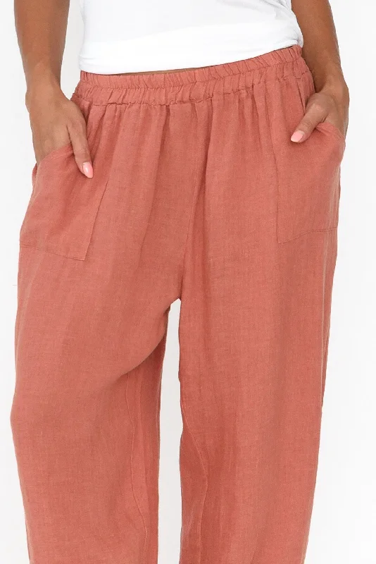 elide-rust-linen-cropped-pant