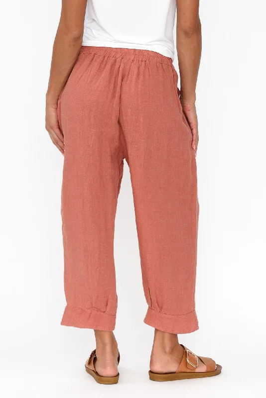 elide-rust-linen-cropped-pant